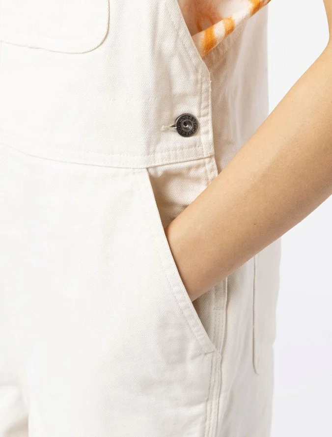 Комбинезон женский Dickies Duck Canvas Short Bib W Stone Washed Cloud