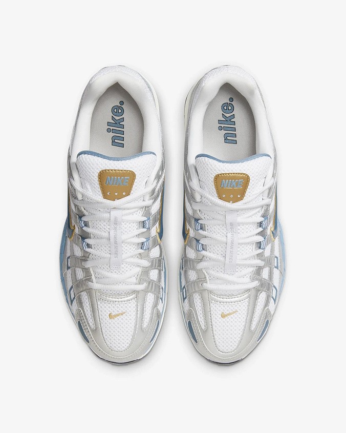 Кроссовки мужские Nike P-6000 White/Metallic Silver/Pale Ivory/Aegean Storm