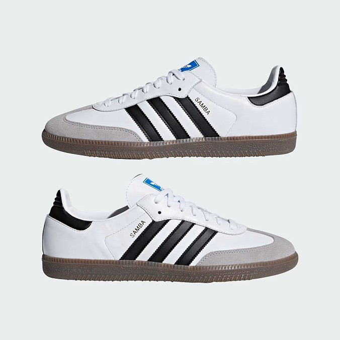 Кроссовки adidas Originals Samba OG Cloud White/Core Black/Gum