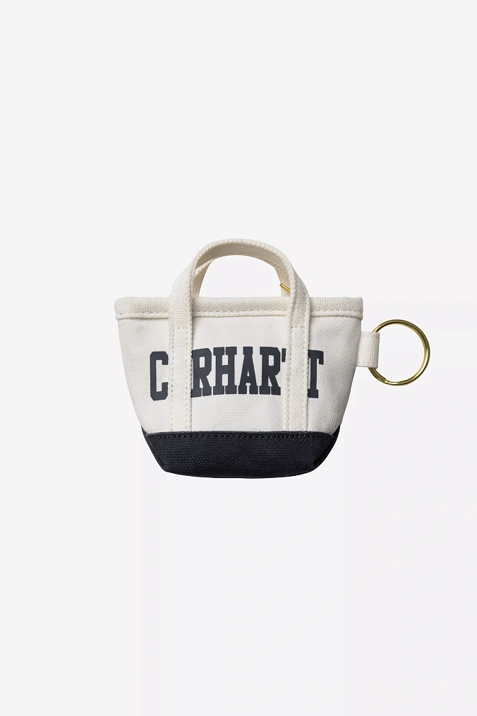 Брелок Carhartt WIP Mini Tote Bag Keychain Natural/Blue